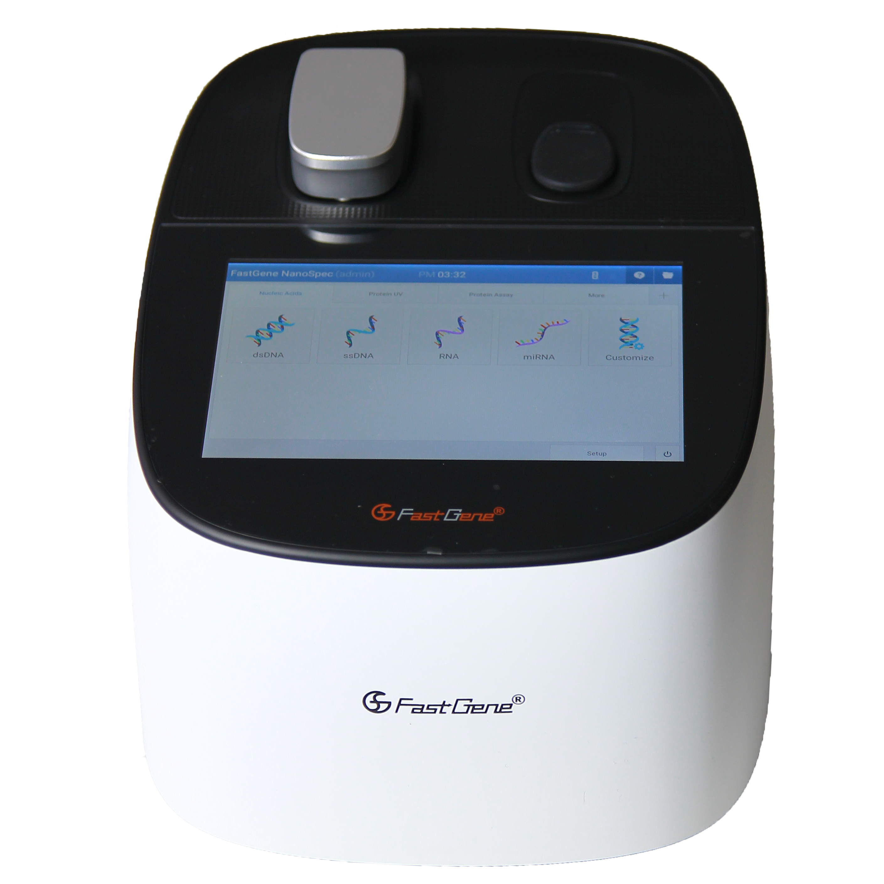 NanoSpec Photometer - menu