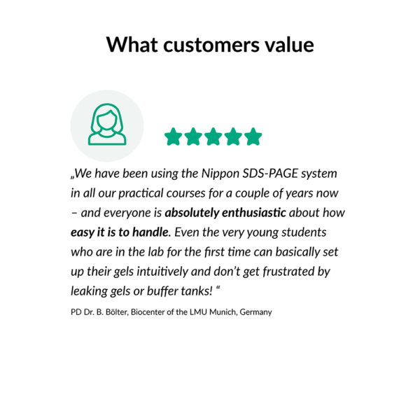 FastGene PAGE Protein System | Testimonial: Enthusiastic handling PG01