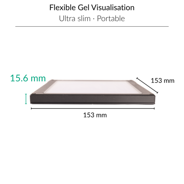 FastGene Slim Blue/Green View LED Transilluminator | FG-08slim | Dimensions