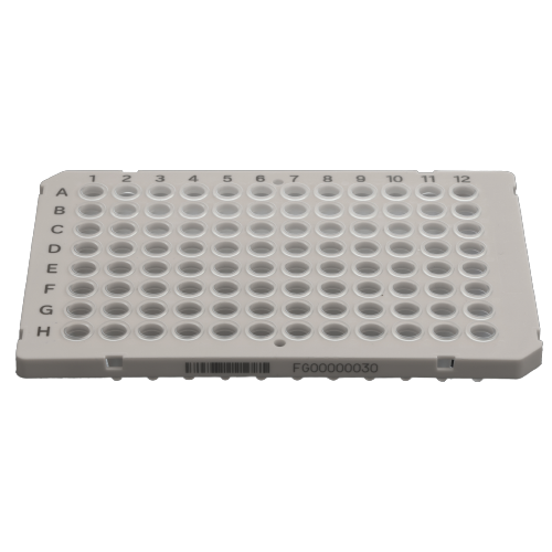FastGene Hardshell PCR Plate with Barcode (FG-HD0196BC) top view