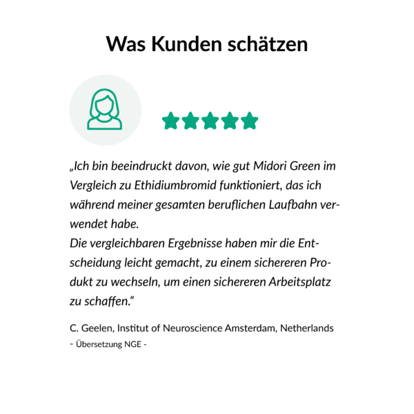 MIDORI Green Advance | MG04 | Kundenmeinungtestimonial
