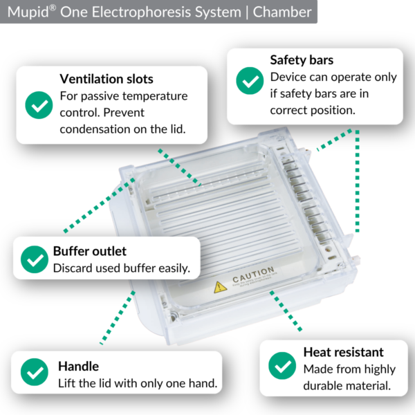 Mupid One Electrophoresis System | Tank - Benefits