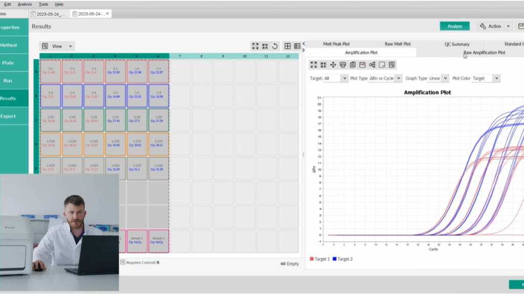 FasteGene qFYR Real-Time PCR System | Data analysis and export | Video thumbnail